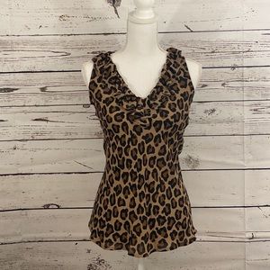 Tory Burch leopard print tank top